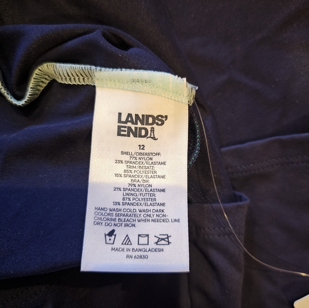 NWT Lands' End Swim Top - Picture 5 of 6